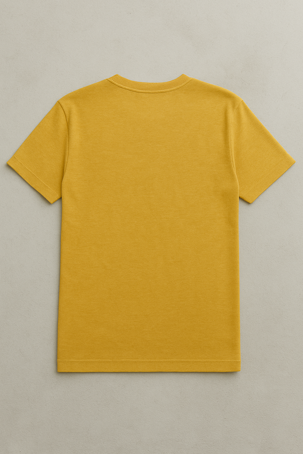 Bamboo cotton t shirt for men in yellow